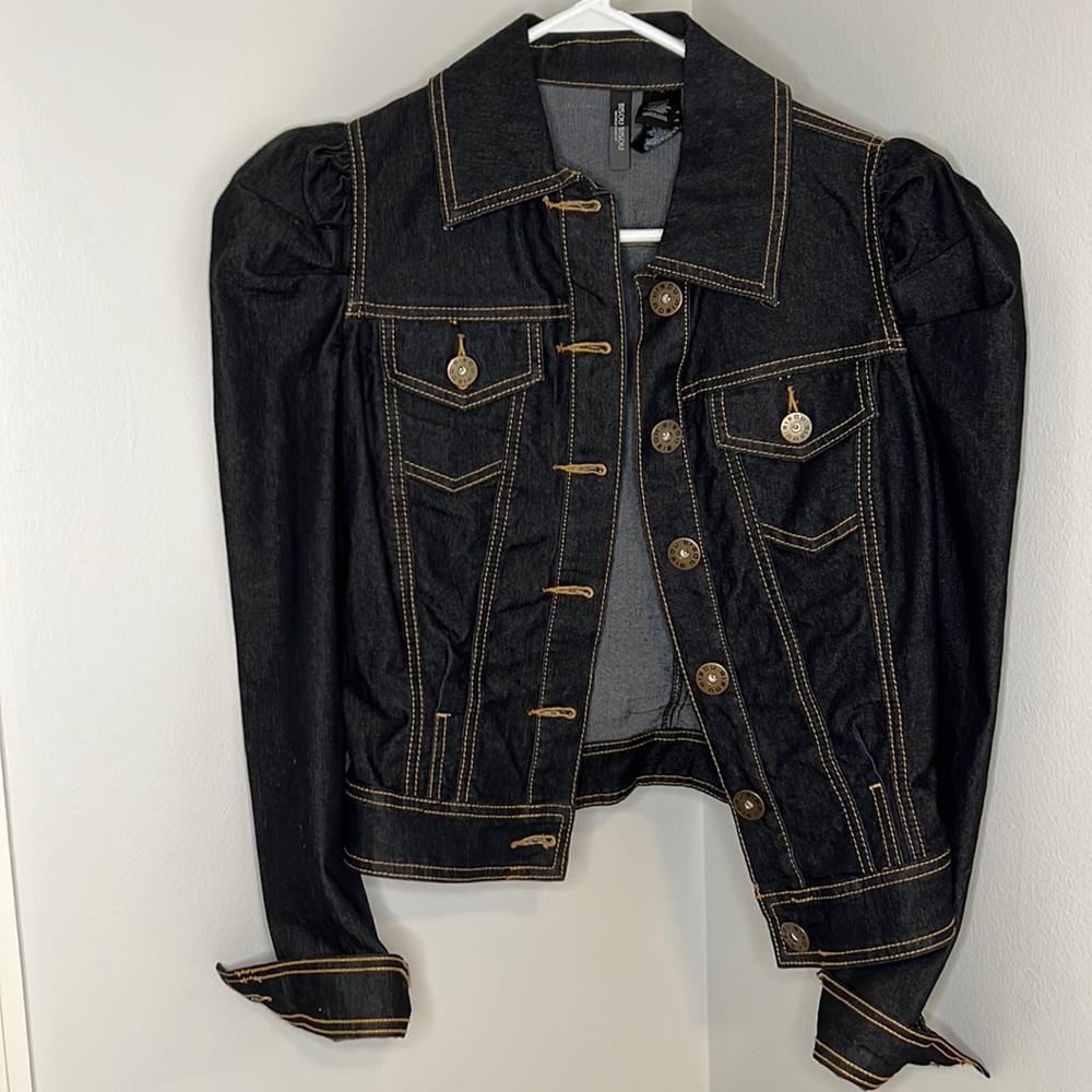 Women’s XS, dark denim, Jean jacket